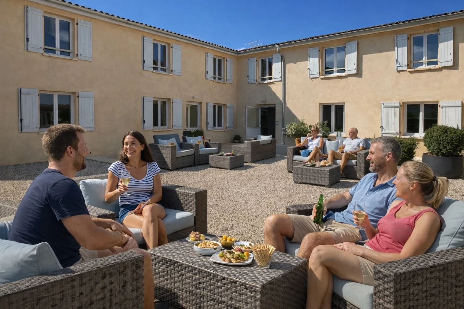 Jardin extérieur du Domaine de la Noiseraie