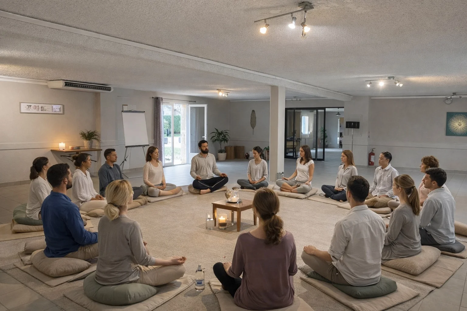 Salle de retraite et méditation au Domaine de la Noiseraie